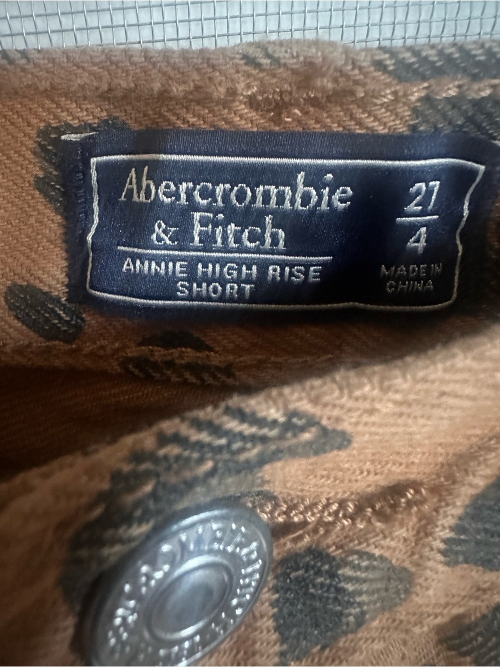 Abercrombie & Fitch Leopard Print Jean Shorts - Picture 3 of 7